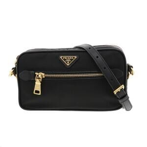 PRADA Test Shoulder Bag Black Messenger